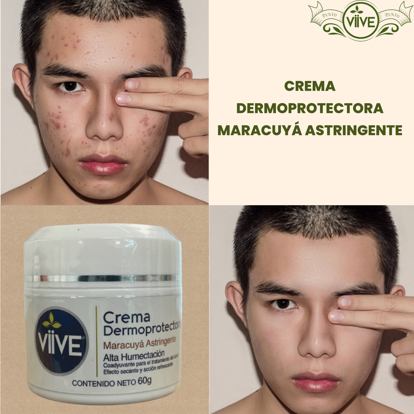 CREMA DERMO PROTECTORA ASTRINGENTE MARACUYÁ 60 G