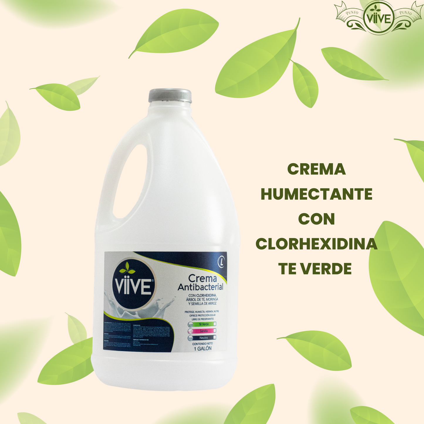 CREMA ANTIBACTERIAL CON CLORHEXIDINA MORINGA Y ARROZ