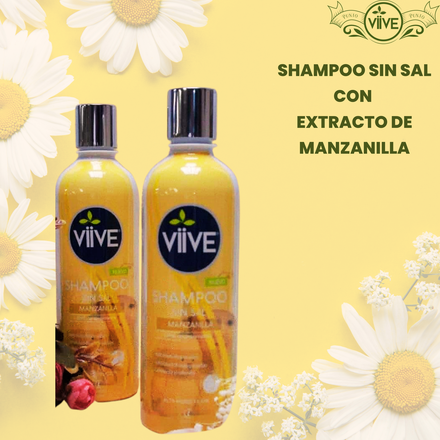 SHAMPOO SIN SAL CON EXTRACTO DE MANZANILLA