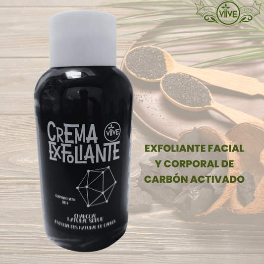 EXFOLIANTE FACIAL Y CORPORAL DE CARBÓN ACTIVADO 500 G