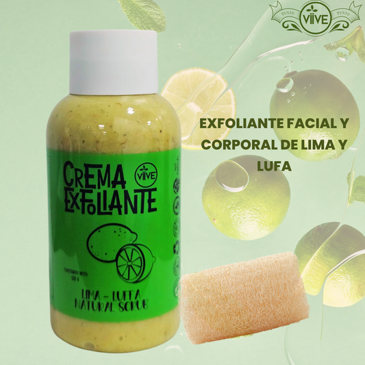 EXFOLIANTE FACIAL Y CORPORAL DE LIMA Y LUFA 500 G