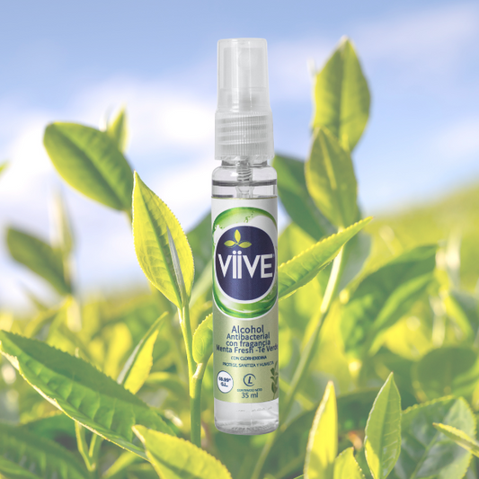 Alcohol Antibacterial 69.99° GL con Menta Fresh - Té Verde