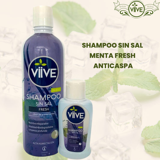 SHAMPOO SIN SAL  MENTA FRESH  ANTICASPA